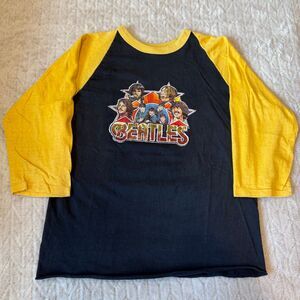 Vintage 80s The Beatles Rock band T-Shirt Size L Runs Small
